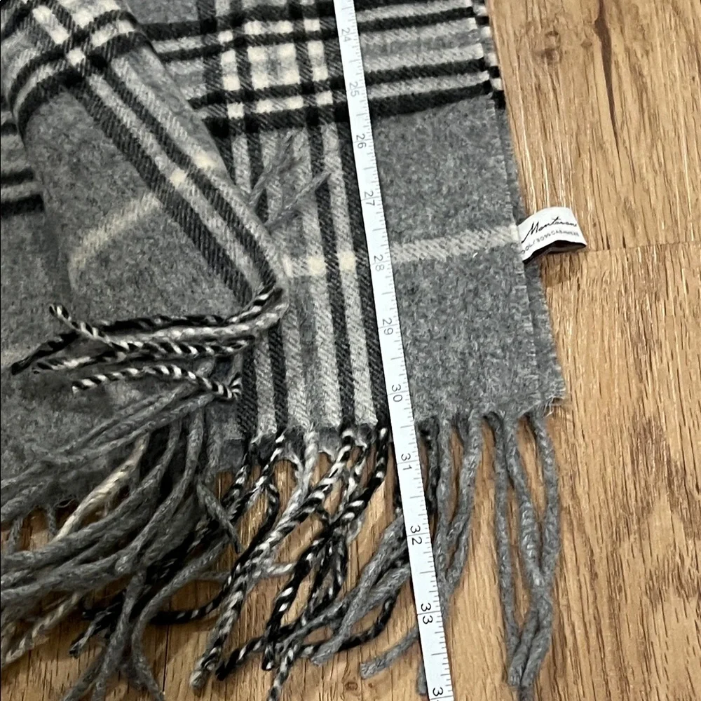 Gray Plaid Men's Scarf